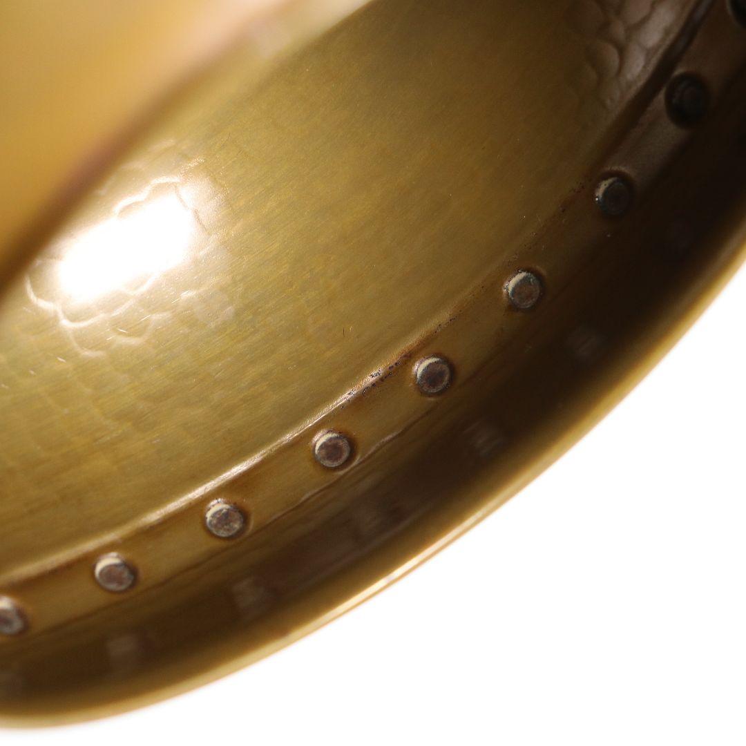 金谷浄雲作 鵬雲斎好み 擂茶建水 鎚目 茶こぼし 共箱 茶道具　V18