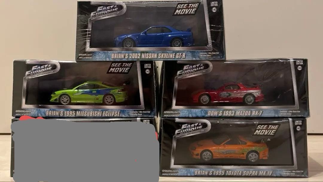 GREENLIGHT ワイルドスピード ミニカー 4台セット GREENLIGHT ワイルドスピード ミニカー 4台セット