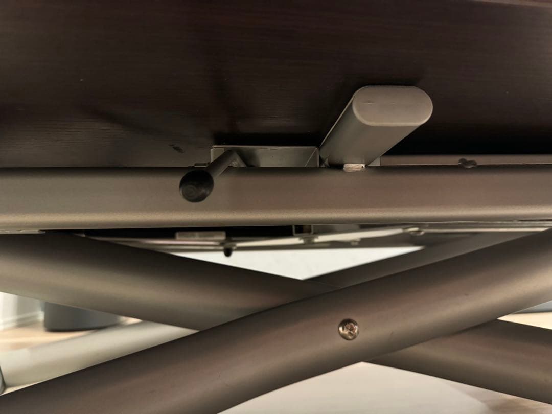 【DOMITALIA】昇降式 拡張テーブル ウォルナット／イタリア製 モダン家具