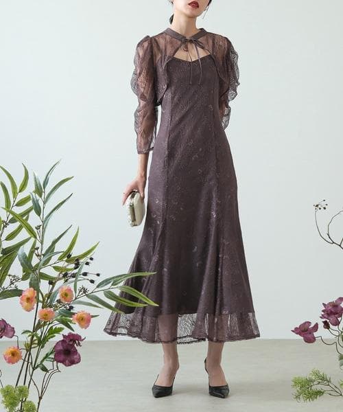 極美品 kana カナ 3way レースボレロセット ドレス М オケージョン 3way レースボレロセット 結婚式 オケージョン ドレス