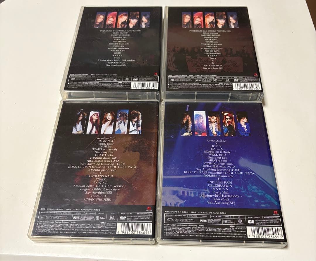 X JAPAN DVD4本セット