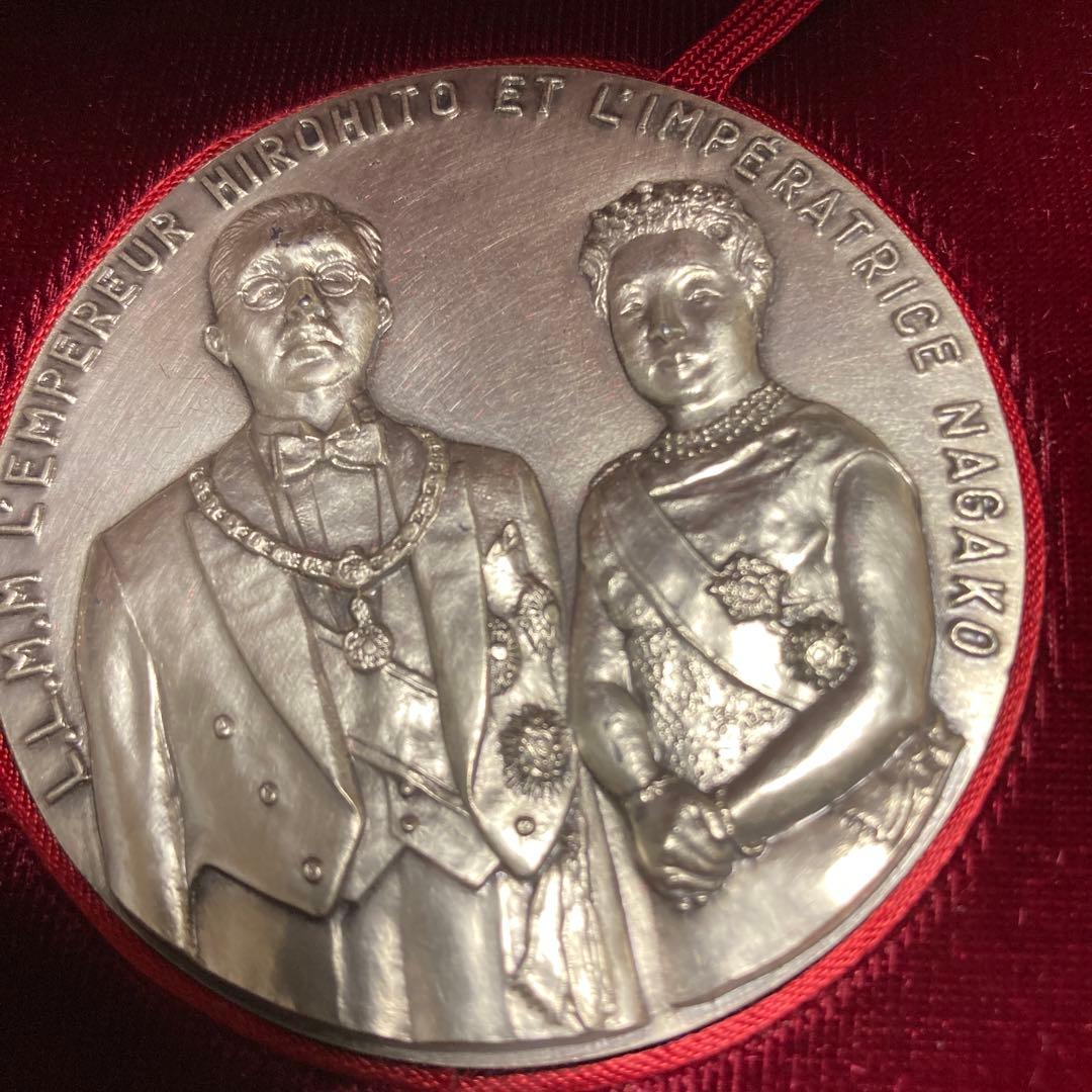 純銀製】1971年 天皇皇后両陛下御外遊記念メダル 4点セット