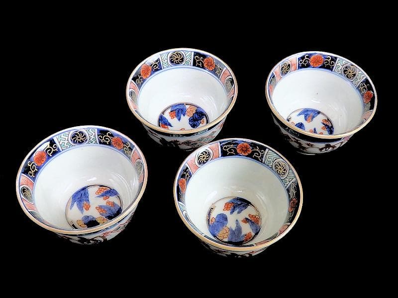 古伊万里 金襴手 烏帽子に紅葉の図 向付 4客 E203AS-BWg - メルカリ