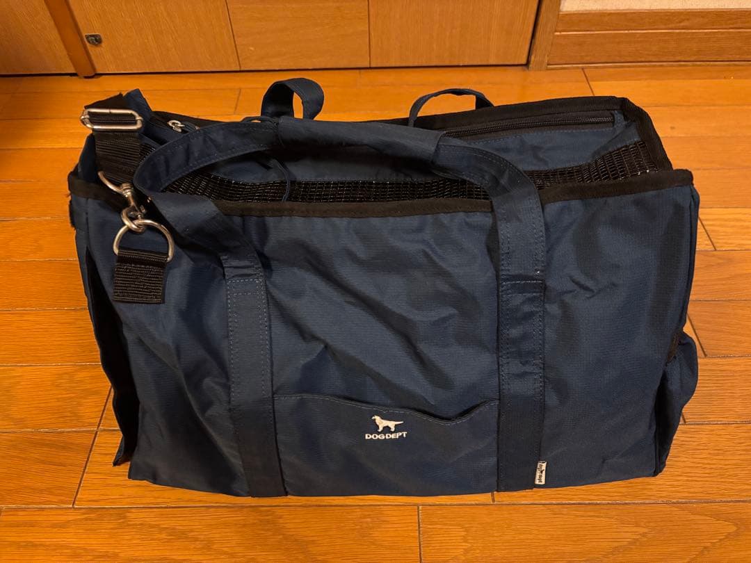 Dog Dept ドッグデプト ペット用ソフトキャリーバッグ ネイビー - メルカリ