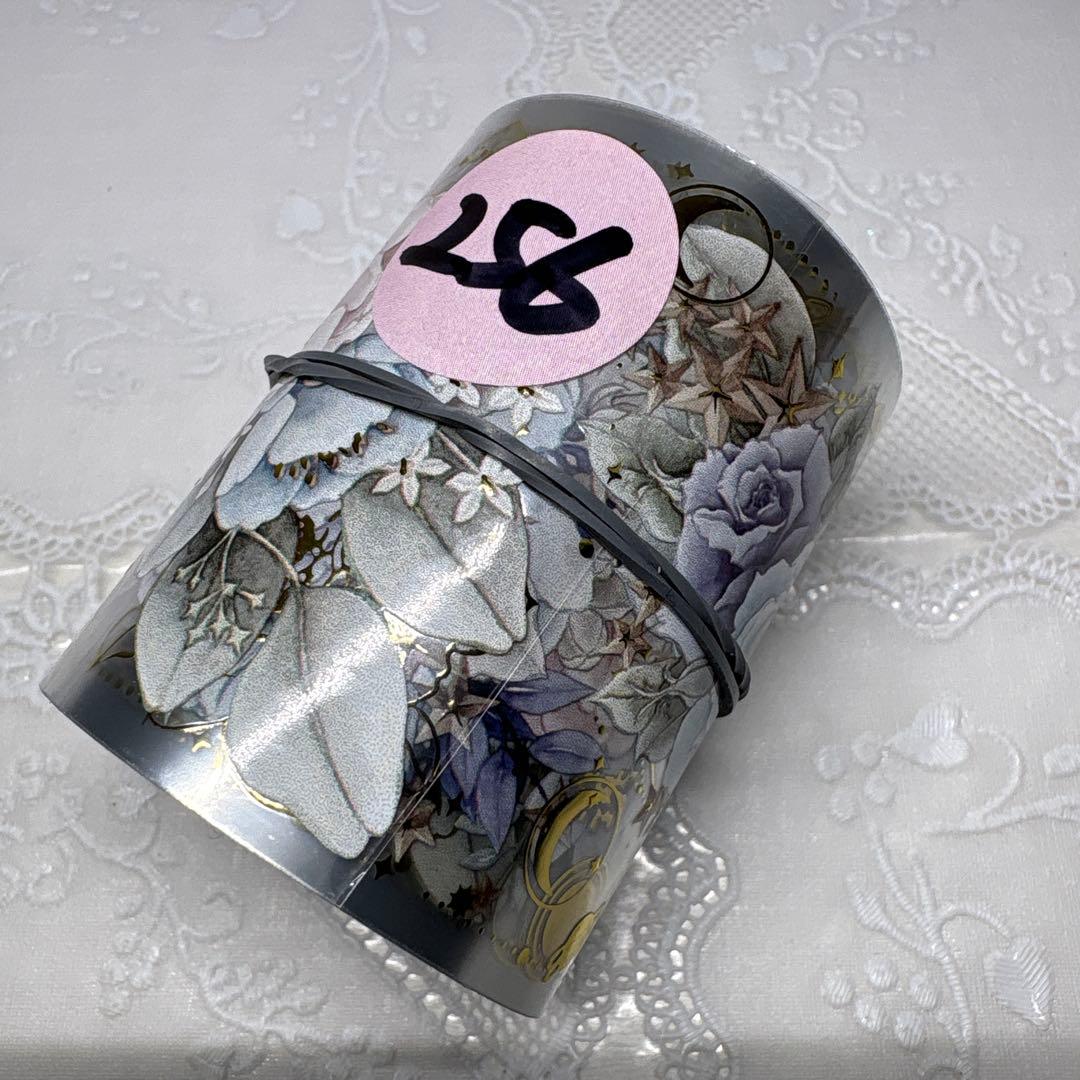 34】 海外 マステ 中古巻 PET マスキング テープ 巻売 484☆ 海外