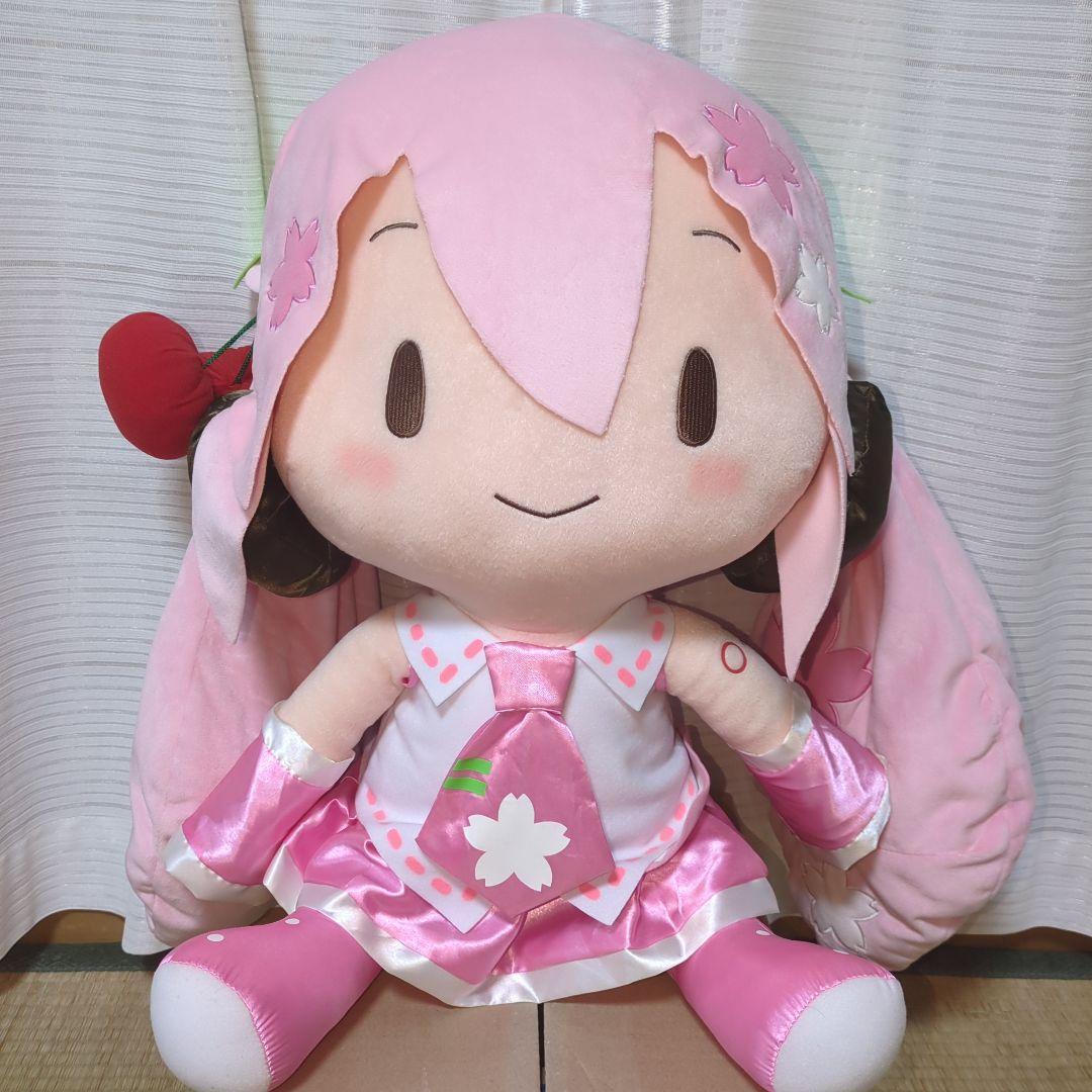 【おまけ付き】初音ミクシリーズ 桜ミク どでかジャンボふわふわぬいぐるみ