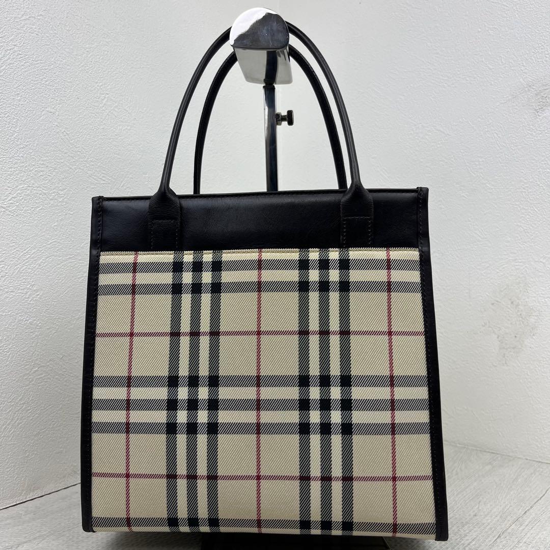美品✨ Burberry バーバリー ハンドバッグ ノバチェック レザー