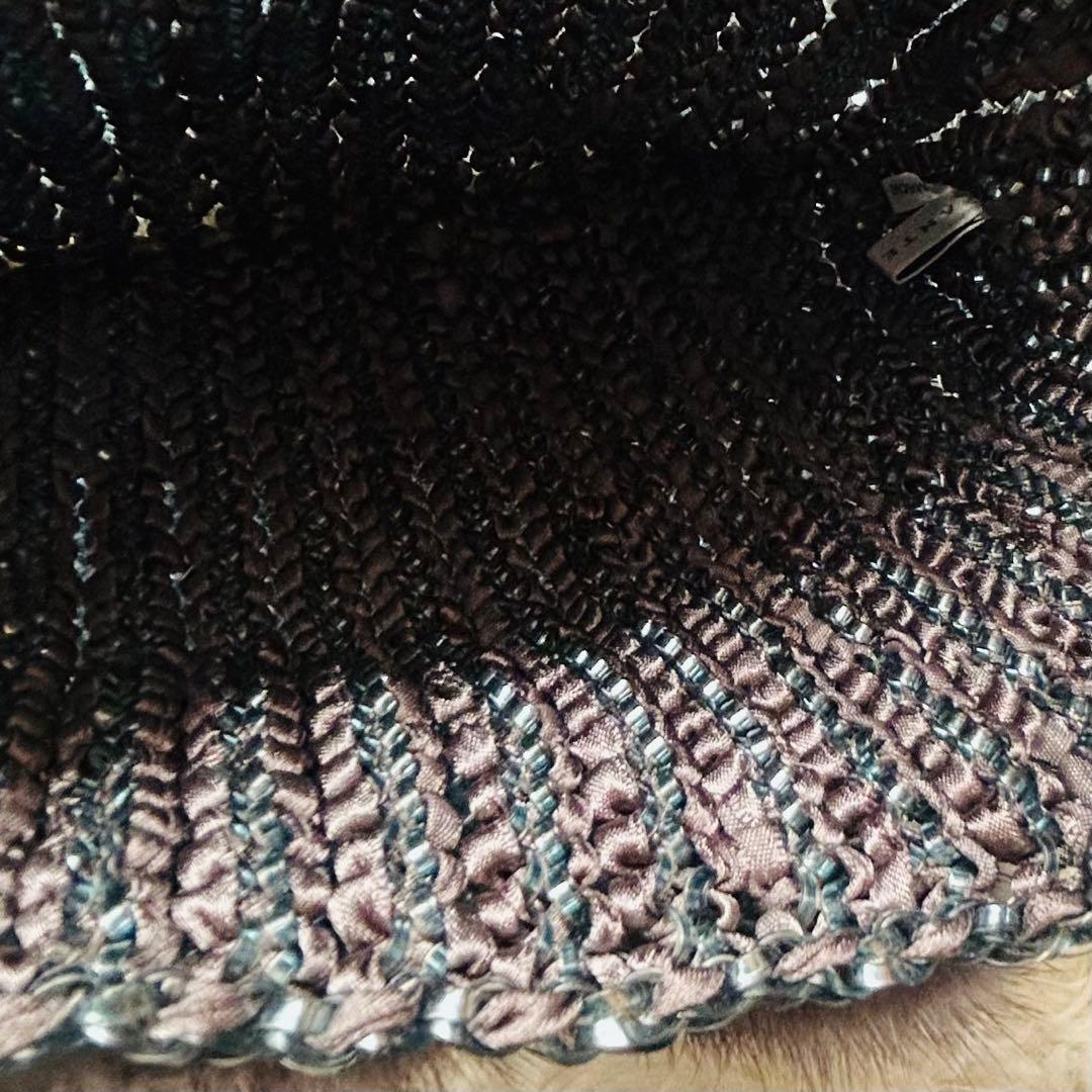 可愛い★アンテプリマ　ワイヤーポシェット　ファーリボン付き