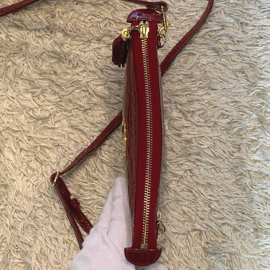 未使用保管品✨ATAO ブーブー お財布ポシェット エナメル レッド