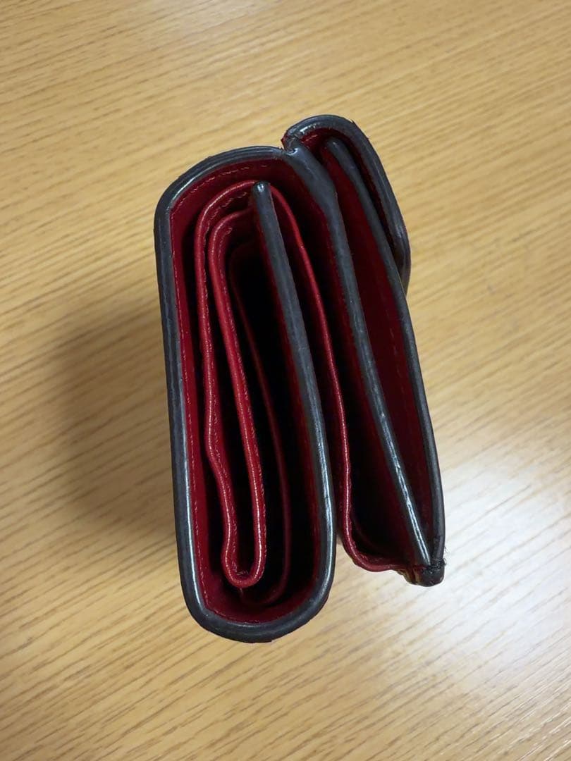 フェンディ 三つ折り財布 エフイズ FFロゴ エンボス レザー バイカラー