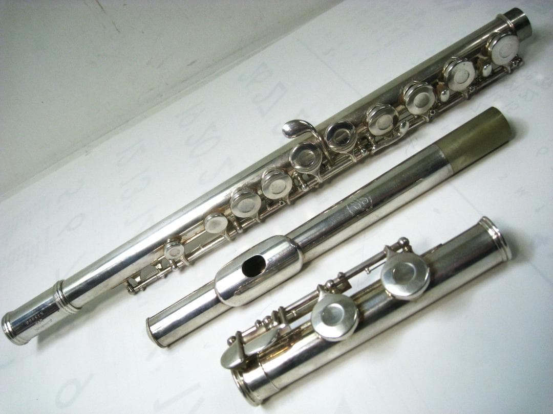 美品USAエルクハート フルート ゲマインハート2SP SilverPlated