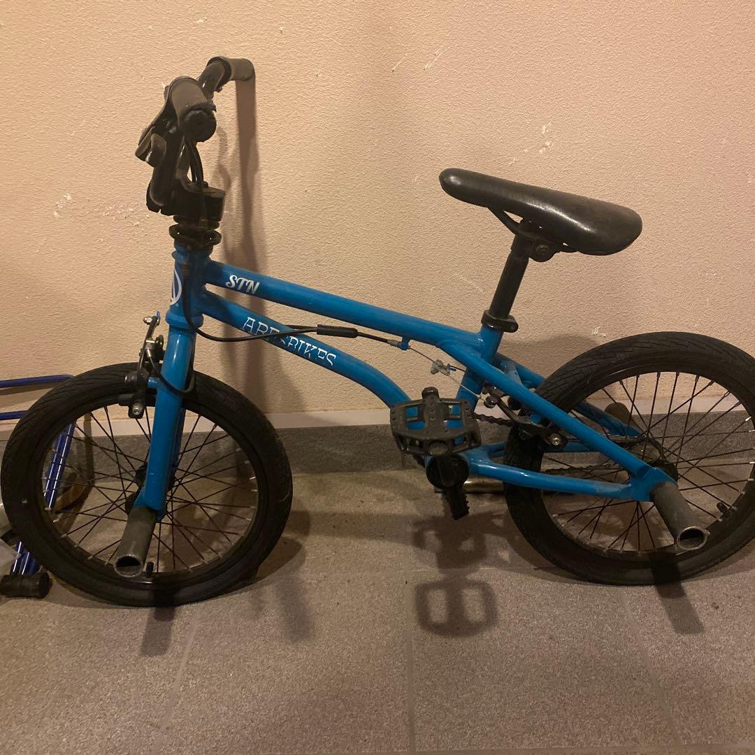 aresbikes キッズ STN 室内保管　BMX 青　静岡市引き取り希望