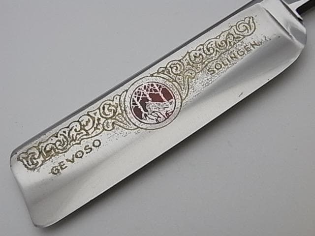 未使用 西洋剃刀 GEVOSO RAZOR 132 カミソリ かみそり レザー 美し