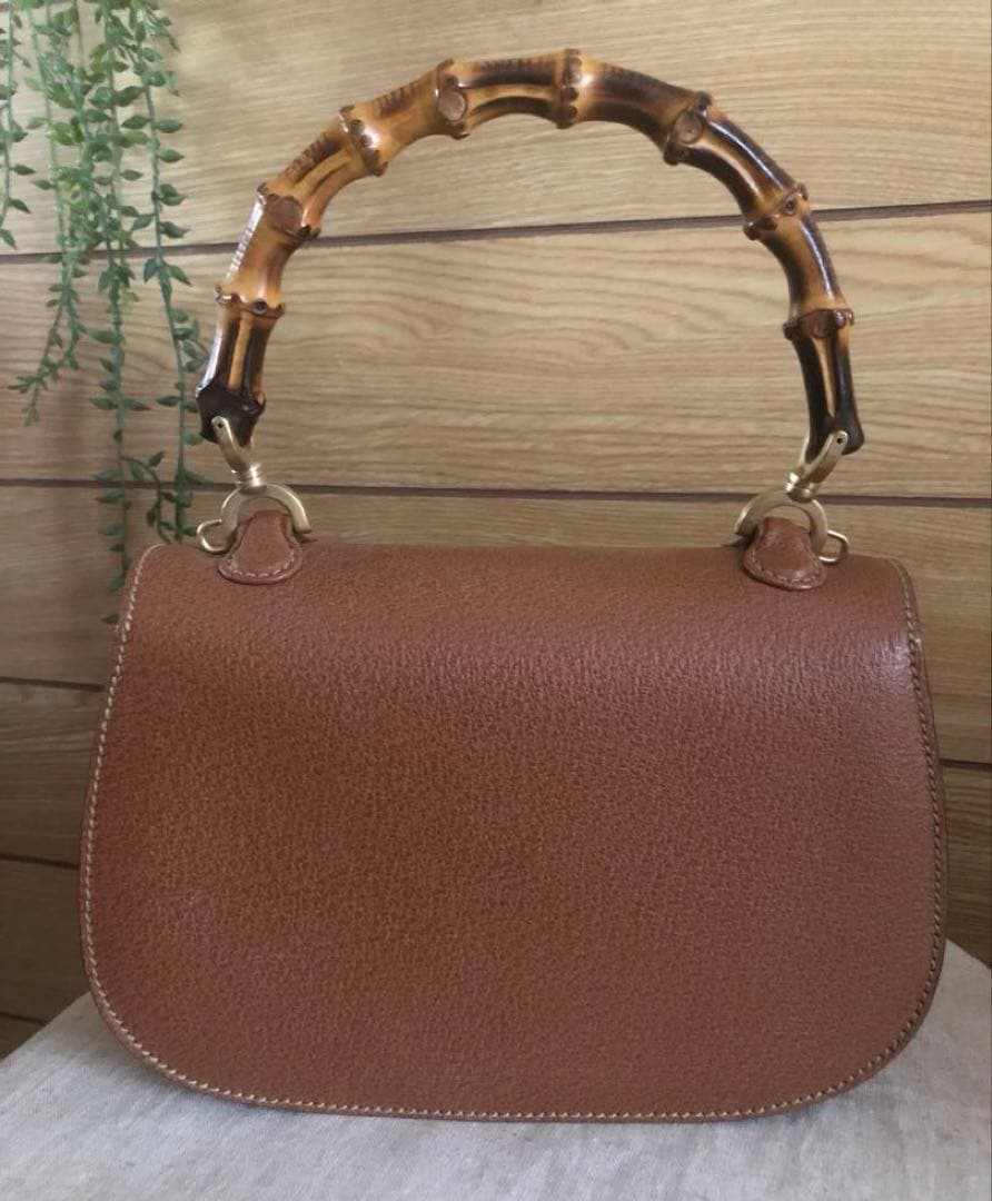 グッチ GUCCI バンブー 2WAYショルダーバッグ スモール レザー