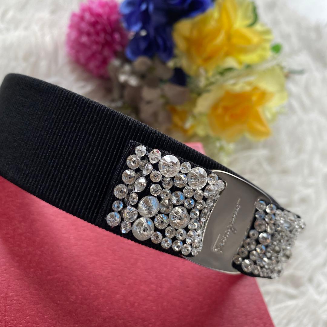 フェラガモ Salvatore Ferragamo カチューシャ ヴァラ・リボン