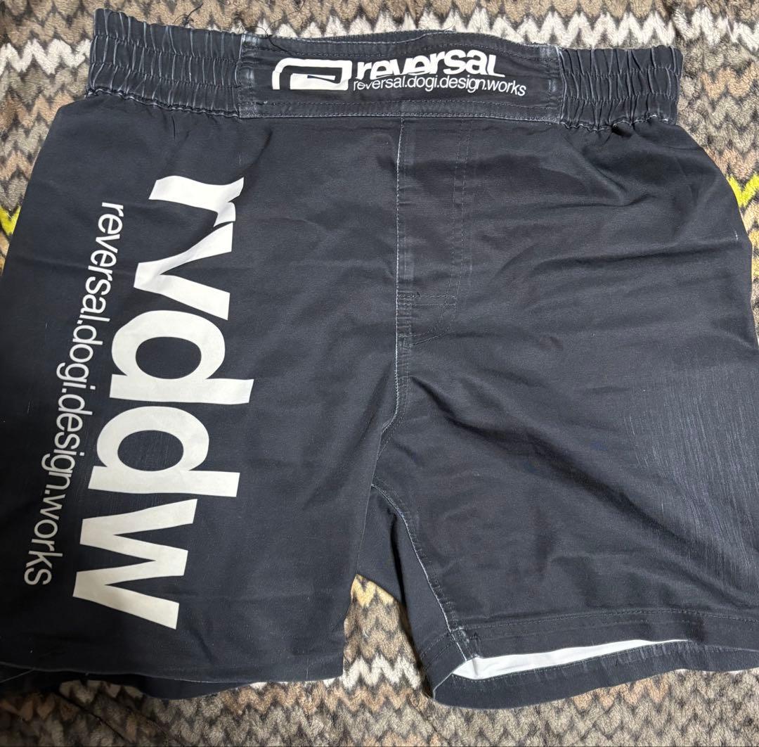 reversal ロゴプリント ショートパンツ ブラック 総合格闘技