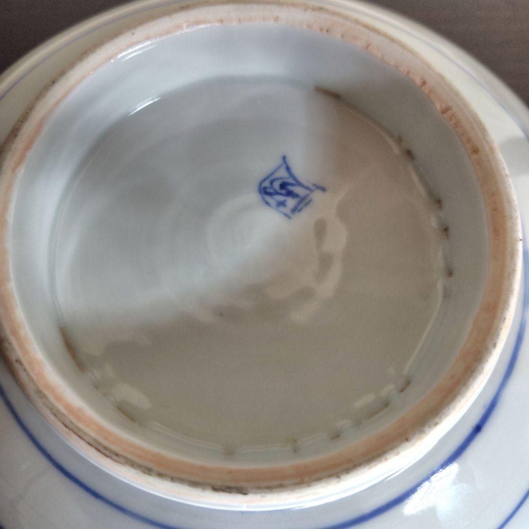 古伊万里 染付 手描き 山水 鉢 大中小3つ アンティーク レトロ 冬 春