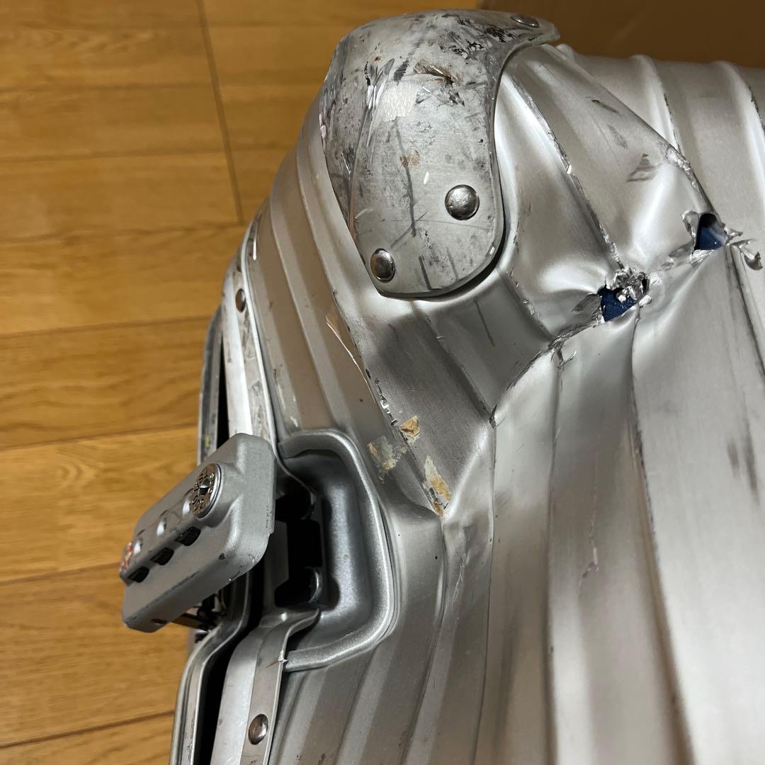 rimowa トパーズ4輪60L ジャンク品 RIMOWA トパーズ アルミ製 大型