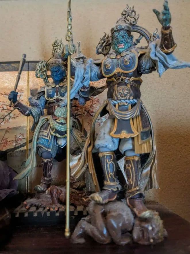 タケヤ師可動仏像・持国天、増長天、広目天、多聞天四天王像フィギュア 4体セット