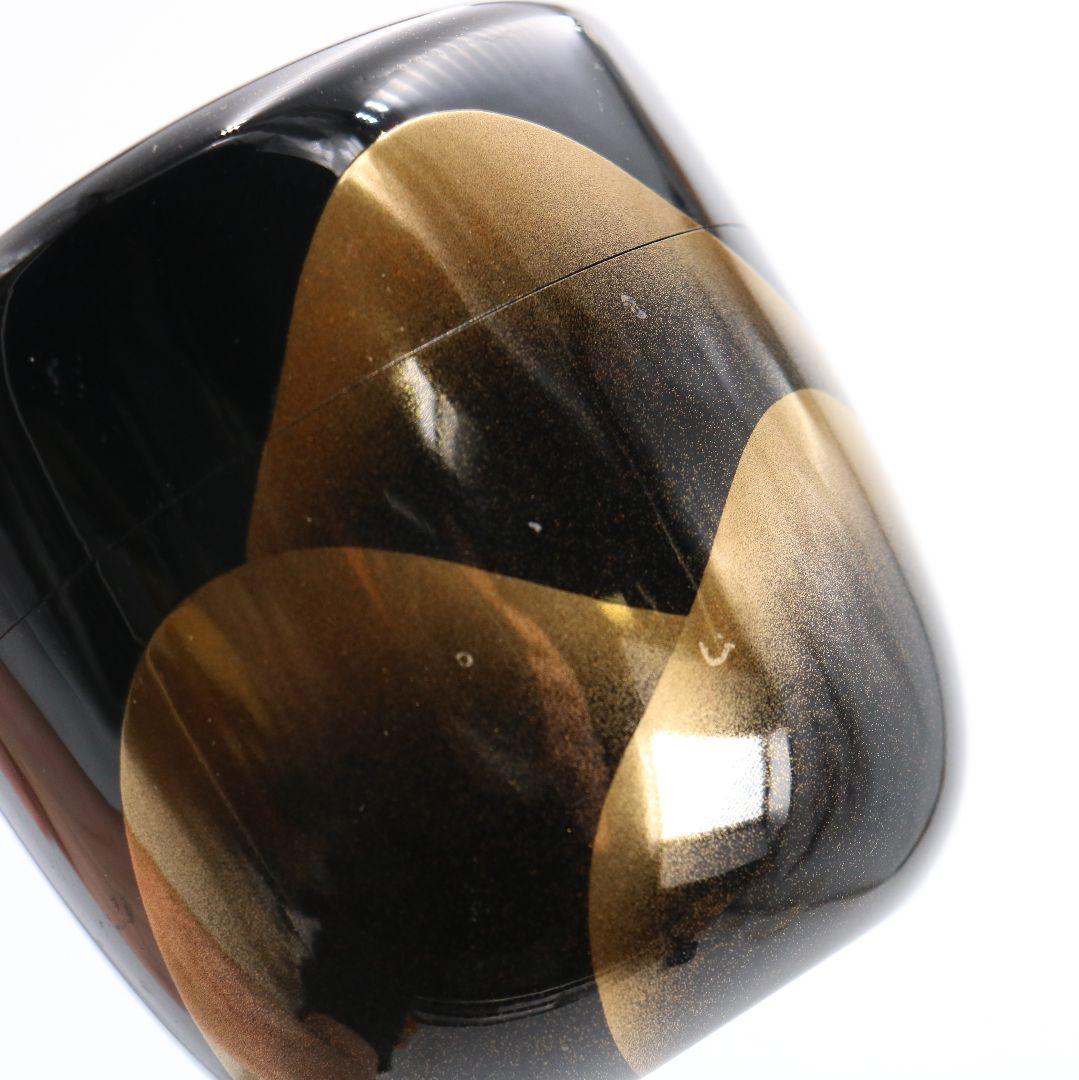 茶道具 中棗 蒔絵 定価9万 M930 棗 『中川秀甫作』『黒漆塗』『