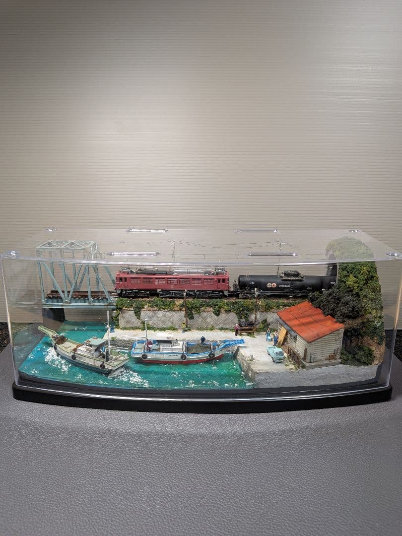 No.60鉄道Nゲージジオラマ車両、漁船、車他付きの通販はau PAY