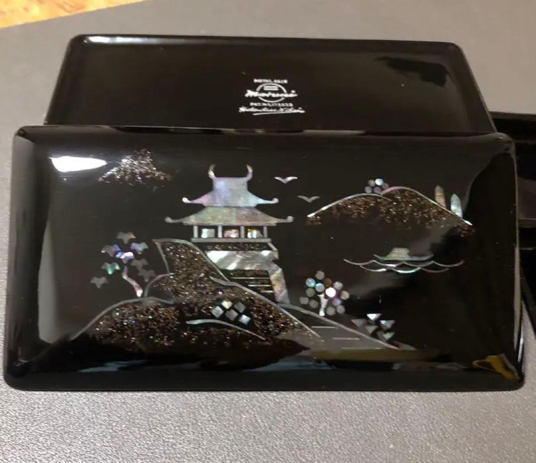 螺鈿金胎漆器セット　 二瓶初太郎