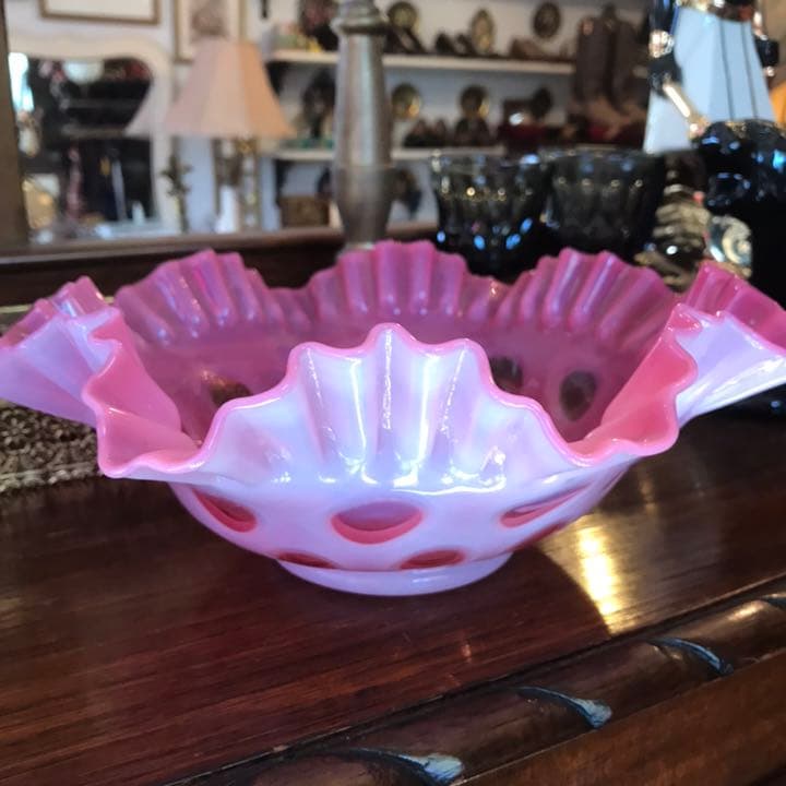 スペシャル品！40s～BIGアメリカアンティークフェントンガラスFenton