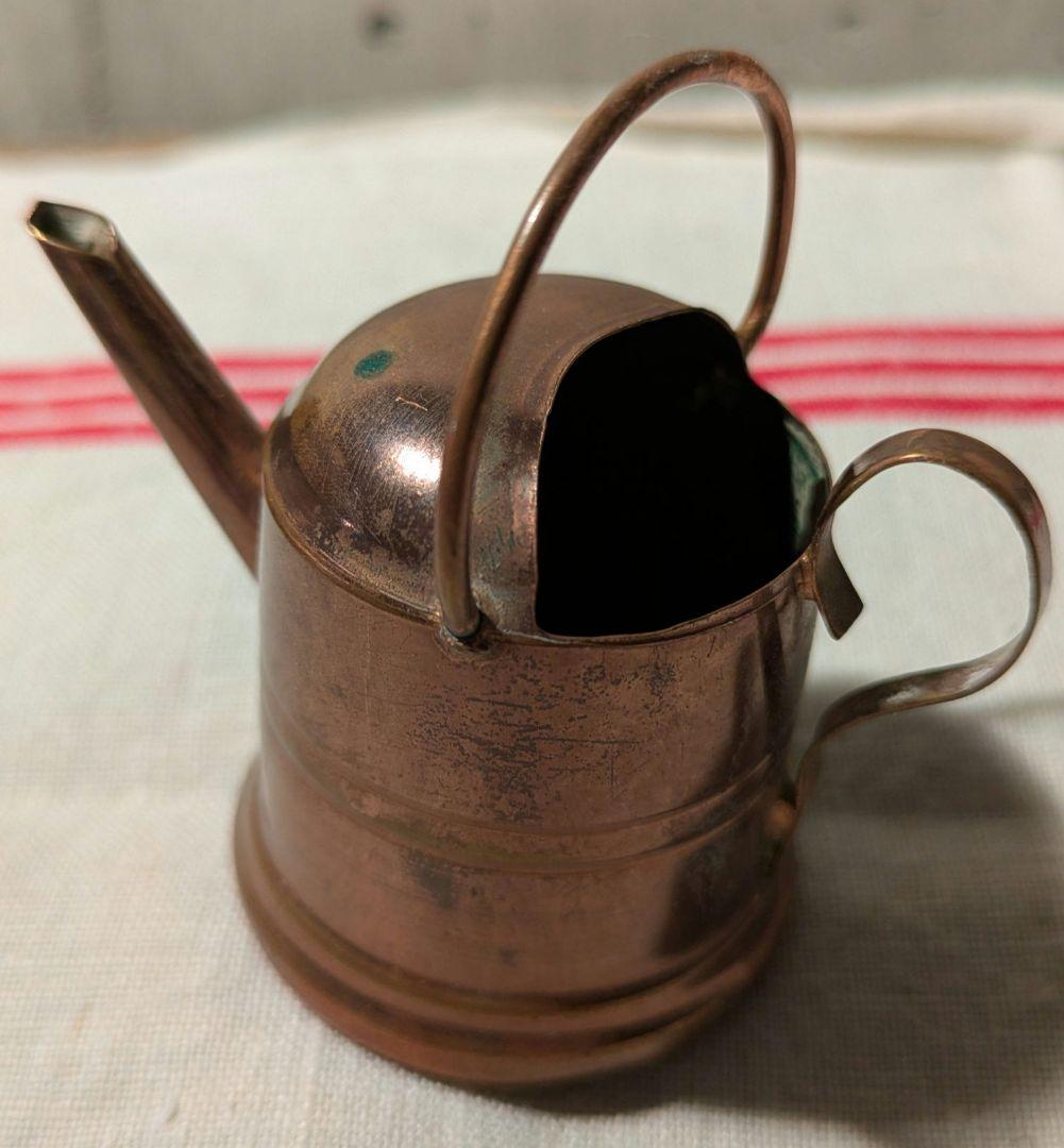 フランスアンティーク　ディネット 銅製ままごと ミニチュアキッチン道具 4個