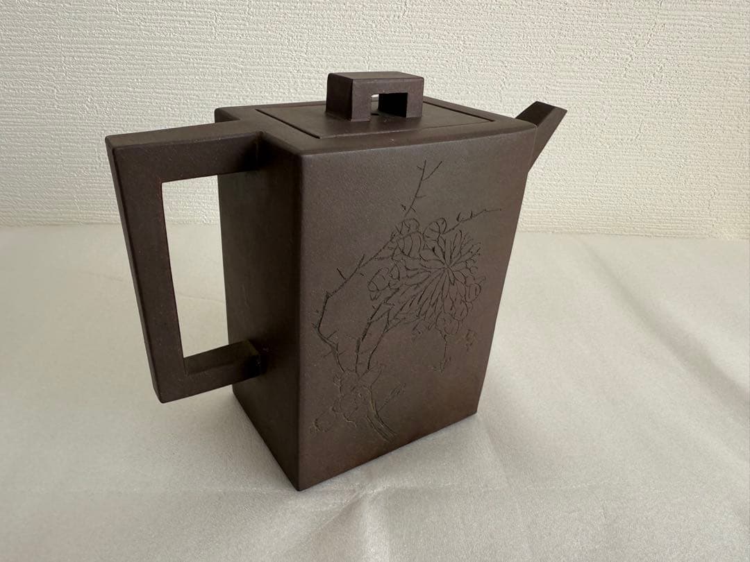 鉄画軒刻 胡耀庭製 紫砂 朱泥 急須 - メルカリ