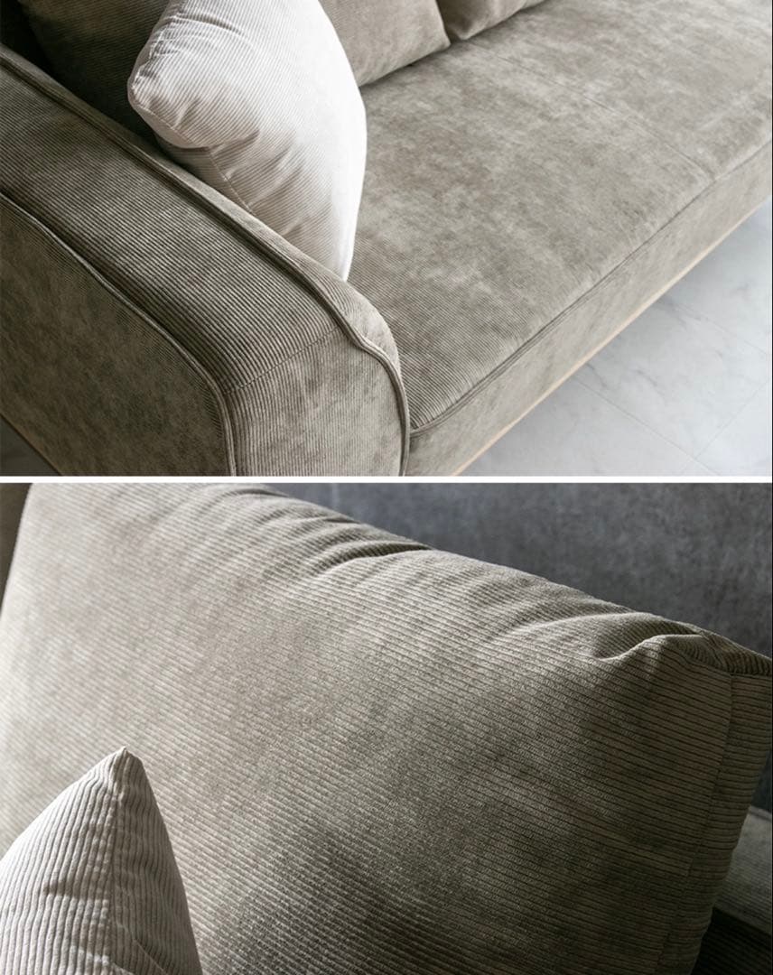 【裕介】ソファー ファブリック コーデュロイ 3人掛け