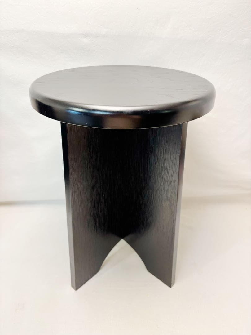 美品 茶道具 立礼用 掻き合せ塗り 円椅（椅子）組立式 玄々斎好写