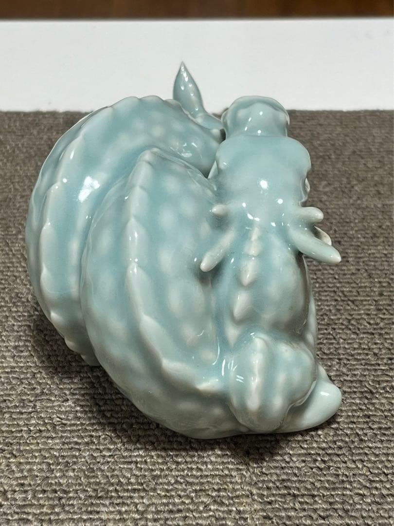 一枝庵 林 沐雨 作 亥 龍 陶器 置物 インテリア 伝統工芸