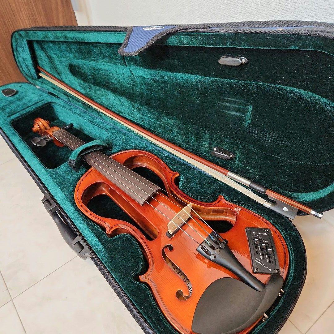 【美品】ハルシュタット エレキバイオリン CV-210E 4/4 付属品あり