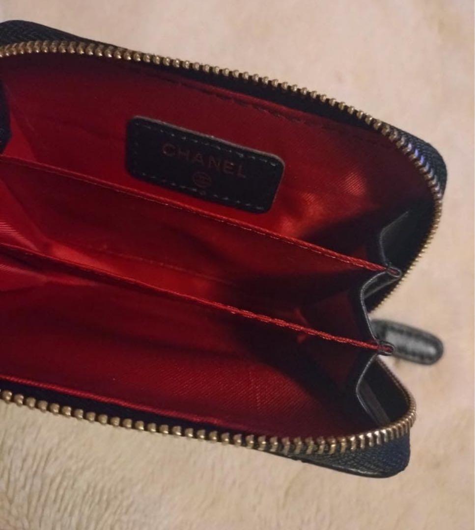 CHANEL ブラック レザー ケース、カードケース　ノベルティ