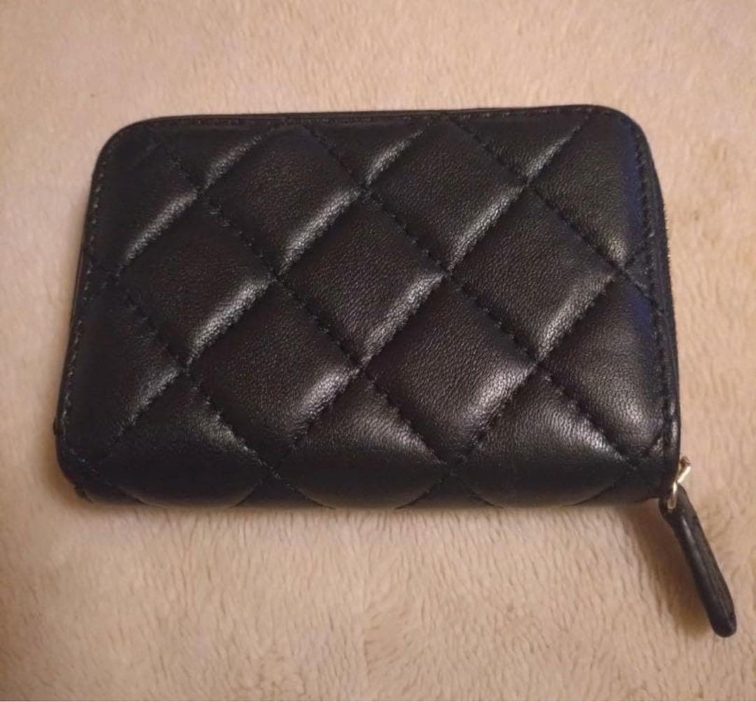 CHANEL ブラック レザー ケース、カードケース　ノベルティ