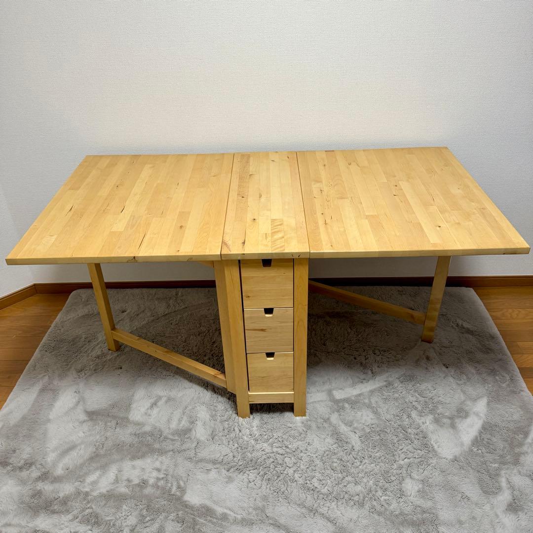 【廃盤ナチュラルカラー】IKEA NORDEN ノールデン ゲートレックテーブル