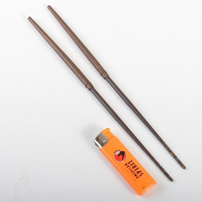 茶道具　中川浄益造　銅製　利休倣　桑柄火箸　共箱　V　6687