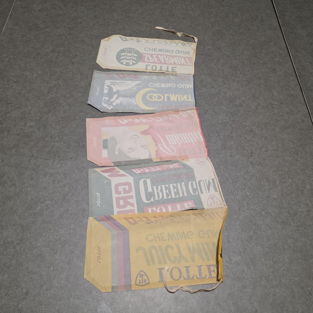 ロッテ ガム のれん 旗 販促品 昭和 レトロ レア 昔 当時物 グッズ 非売品