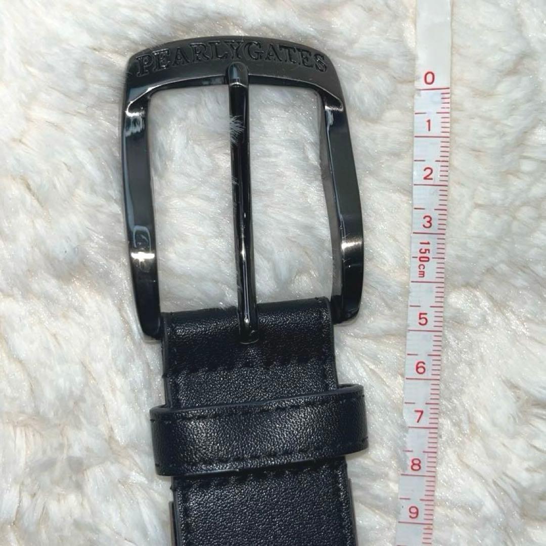 美品✨PEARLY GATES パーリーゲイツ ベルト ロゴ入り　ブラック