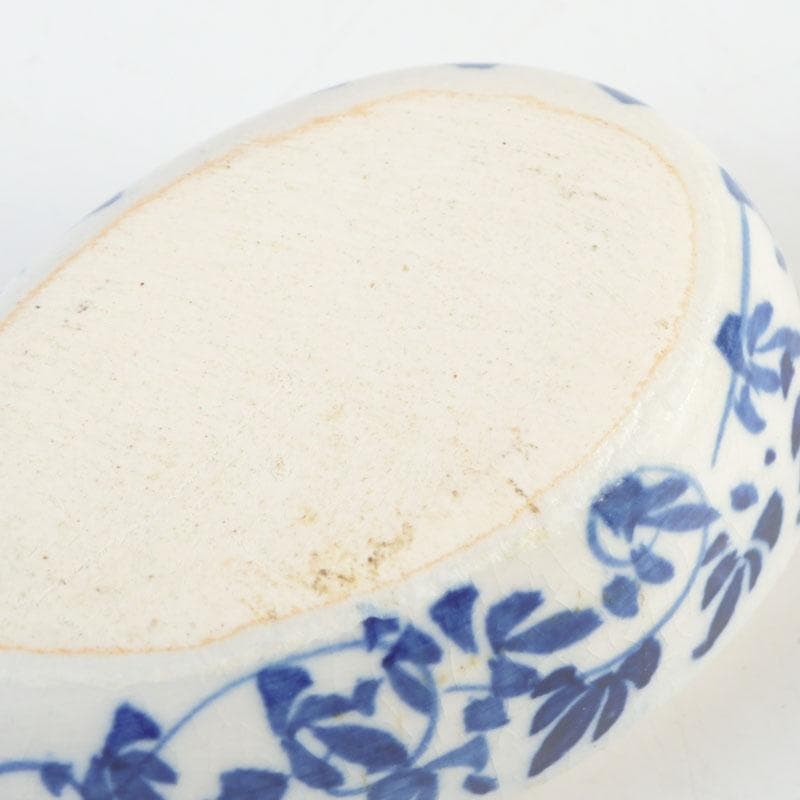 茶道具　染付　鳥形　香合　時代箱　V　9526