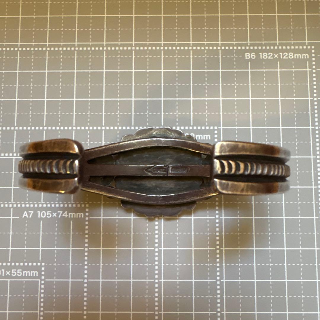 インディアンジュエリー　ナバホ族 カルヴィン　マルチネス作　ターコイズバングル