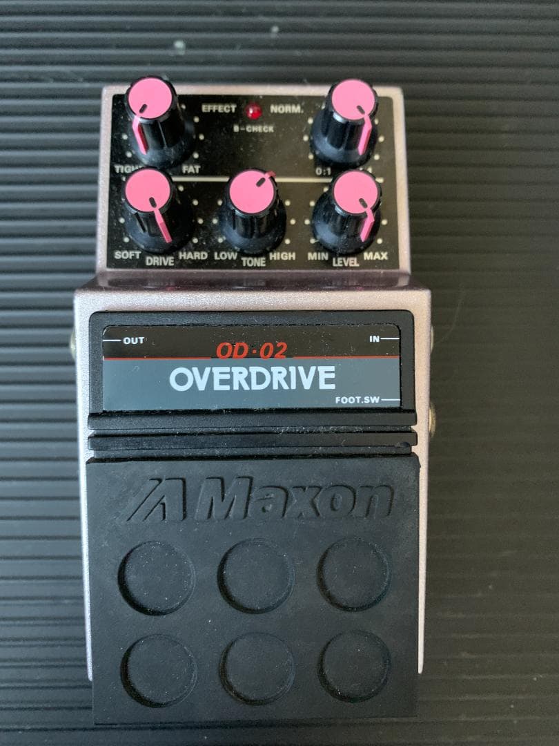カッシー様 MAXON OD-02 OVERDRIVE PLUS 80s 歪みたっぷりのD&SⅡと