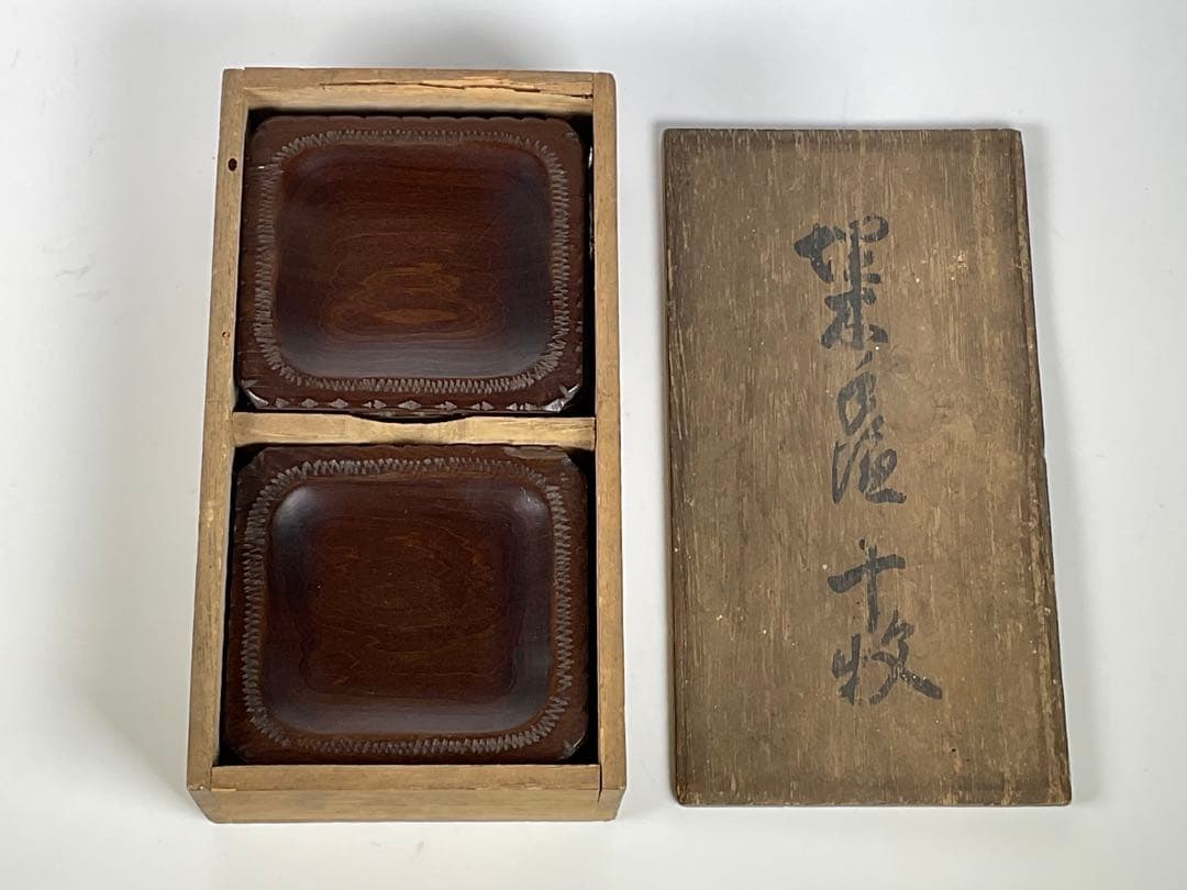 唐木 茶托 十客 10客 箱付き 茶道具 煎茶道具 - メルカリ