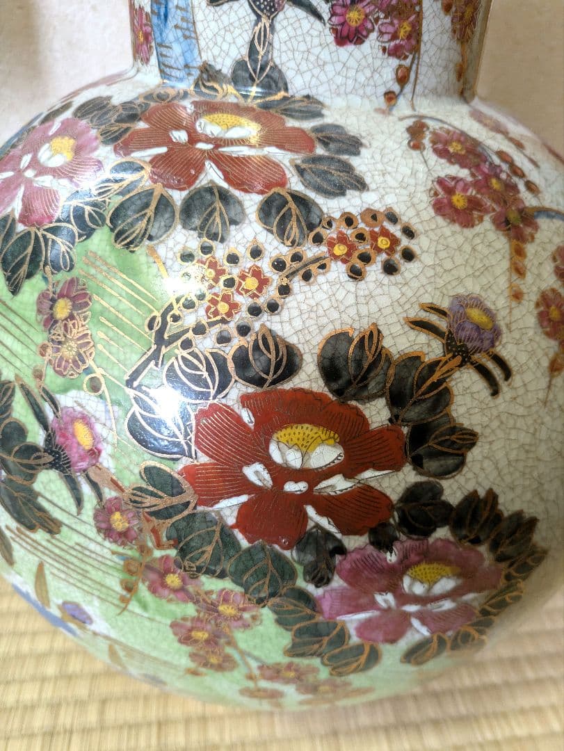 (最終値下げ)薩摩焼 大型 薩摩勇仙 花瓶