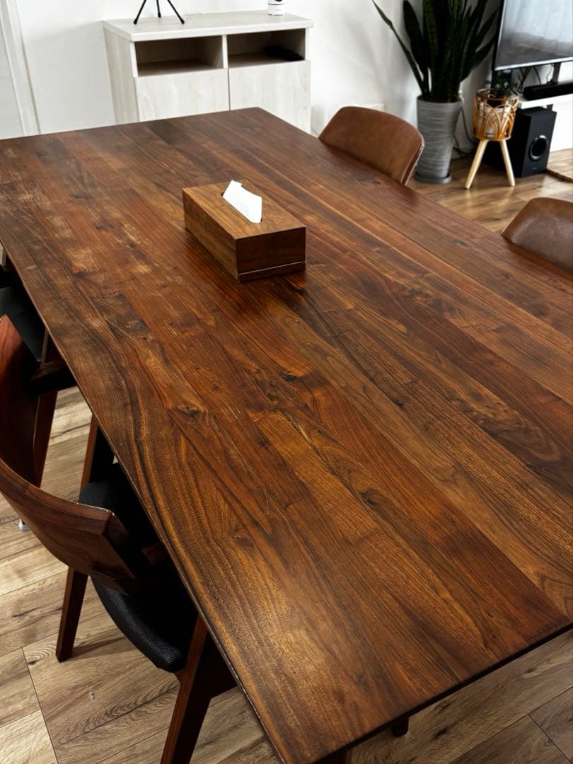 ウォールナット 180cm ダイニングテーブル