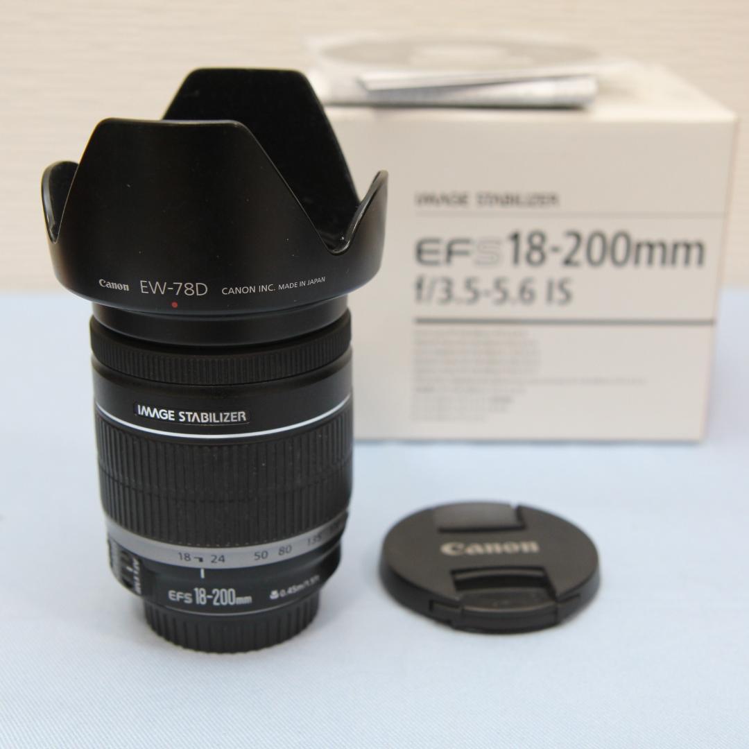 EF-S18-200mm F3.5-5.6 IS フード付 CANON キヤノン