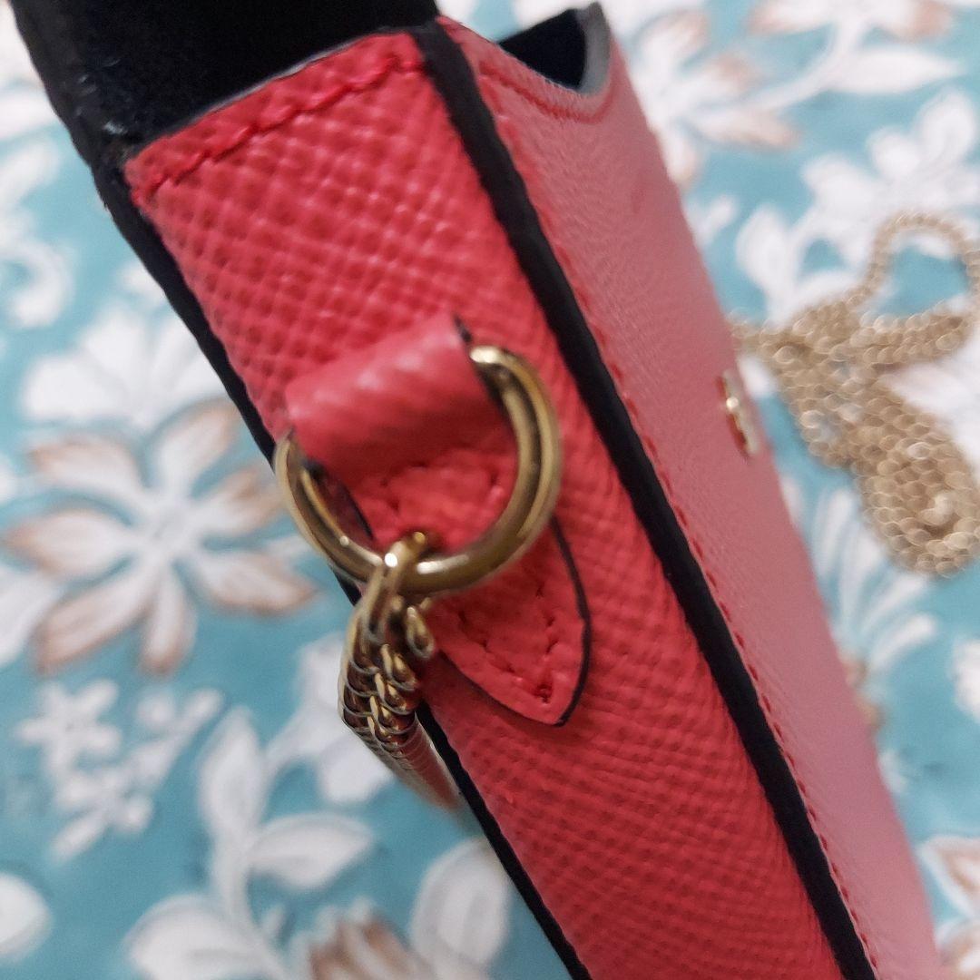 SHIN様　スマイソン　スマホショルダー　コーラルピンク