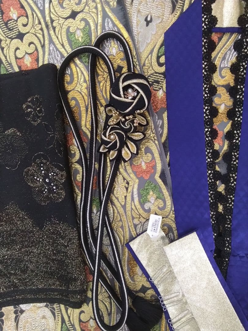 振袖フルセット、正絹振袖成人式、重ね衿帯揚げ帯締め、西陣袋帯、襦袢