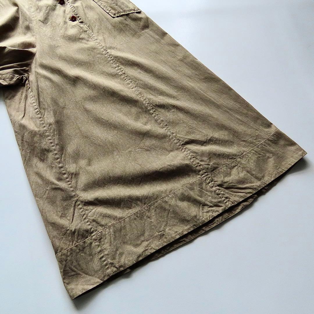 45R 撚り杢ミリタリー平キュロット 2 ワイドパンツ 45rpm