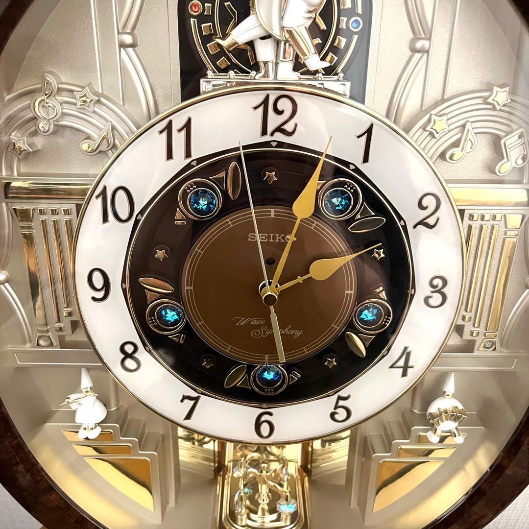 SEIKO メロディ壁掛け時計30曲　からくり時計　動作確認済み　電波時計